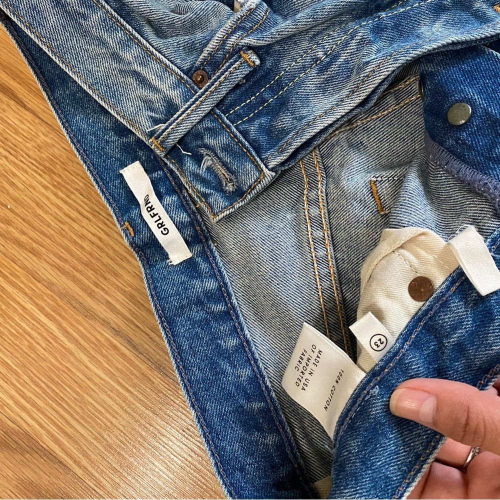 GRLFRND ripped jeans size 23 for $109 only